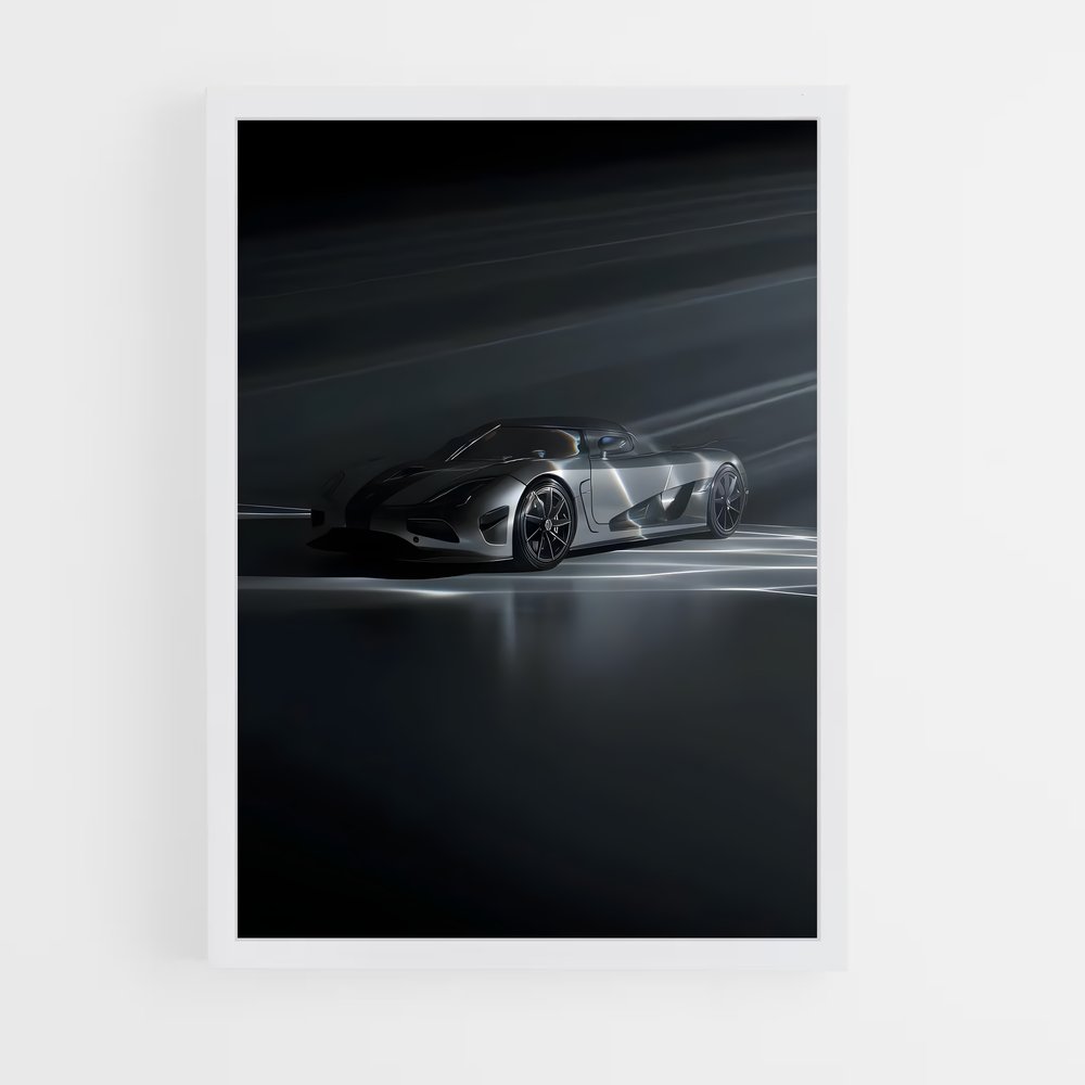 Poster Agera Noir – affiche Koenigsegg (vue 3)